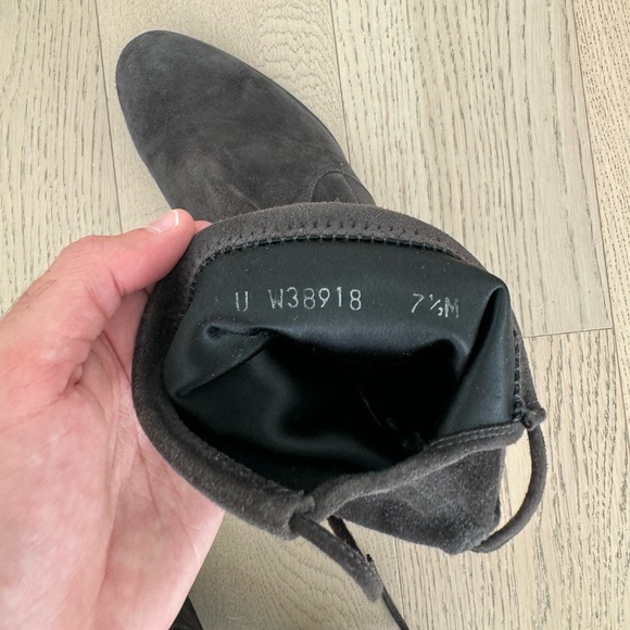 Stuart Weitzman Grey Suede Bottie - Picture 6 of 6